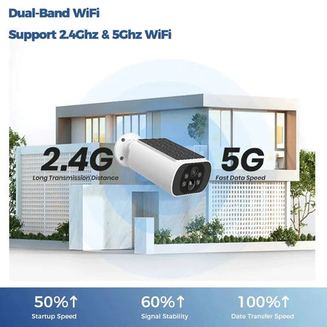 Alevio 2.5K Outdoor Solar Camera Wireless AI Security With Night Vision Hooks - stepyours.com