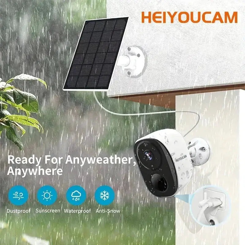 NOCCLIL Wireless Outdoor Security Camera 2K Battery Powered IP66 Weatherproof - stepyours.com