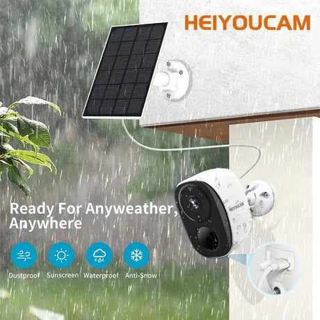NOCCLIL Wireless Outdoor Security Camera 2K Battery Powered IP66 Weatherproof - stepyours.com