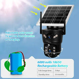 KERUI Outdoor Waterproof Solar Camera 6MP Dual Lens With 4G SIM And WiFi - stepyours.com