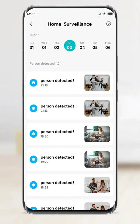 Xiaomi Home Security PTZ 2K Camera Color Night Vision AI Detection Hooks - stepyours.com