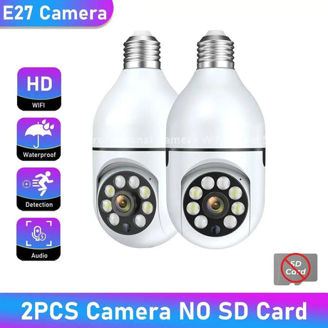 Night Vision WiFi Camera Bulb With Full Color Tracking Zoom