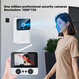 4.3 "Upgraded two-way wake-up infrared night vision video doorbell can be installed with indoor and outdoor electronic doorbells by stepyours.com