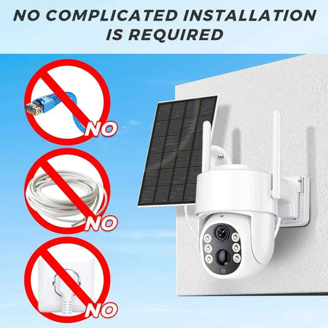 ICSEE 5MP Solar Wireless Outdoor Camera 7800mAh Battery 365 Day Standby - stepyours.com