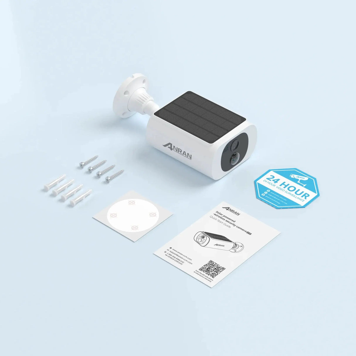 ANRAN 2K Wireless Solar Outdoor Camera Humanoid Detection Night Vision - stepyours.com
