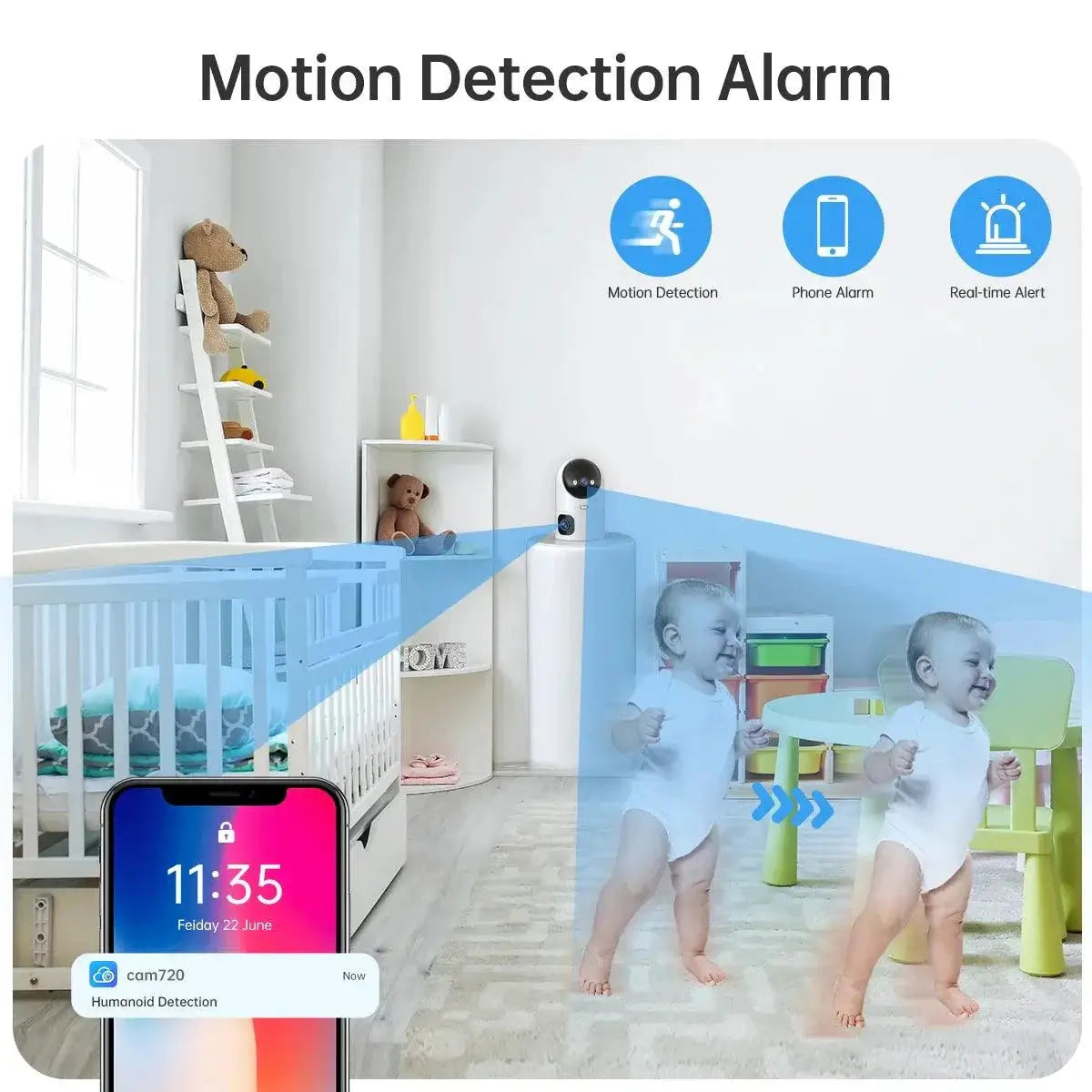 JOOAN 4K Ultra HD PTZ Security Camera For Home Monitoring