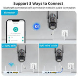 ICSEE 4K Dual Lens WIFI Camera - 2K Dual Screen PTZ Outdoor Security - stepyours.com