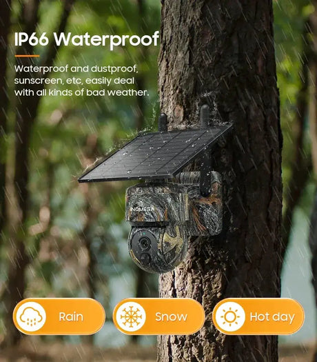 INQMEGA Solar 4G Outdoor Security Camera With Solar Panel