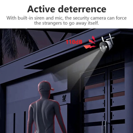 Imou Bullet 2E 5MP Color Night Vision Spotlight Outdoor Camera With Human Detect - stepyours.com