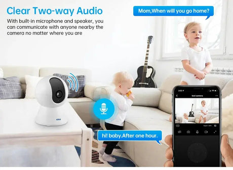 Kerui 5MP Tuya Smart Mini WiFi IP Camera Indoor Security - ESCAPION