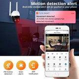 KERUI Outdoor PTZ WiFi Security Camera - 8MP UHD Tuya AI Detection Hooks - stepyours.com
