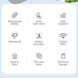 XVIM 1080P Solar Outdoor Wireless Security Camera - AI Motion Detection - stepyours.com