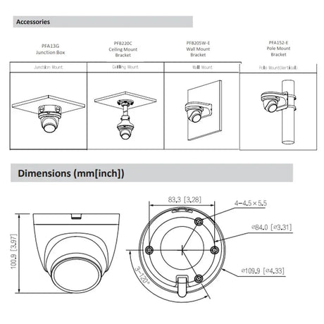 Dahua 8MP 4K WizSense Vehicle Detection PoE Security Camera Indoor Outdoor IR - stepyours.com