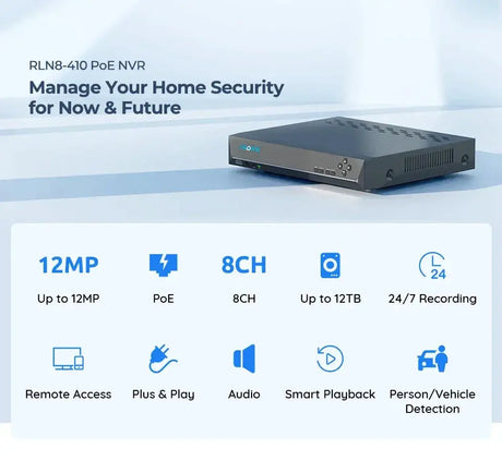 Reolink 8CH 4K Security Camera System 8MP IP Cameras Kit Pro