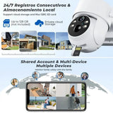 8MP 4K Solar WiFi Outdoor Camera Built In Battery Dual Lens 2K Surveillance - stepyours.com