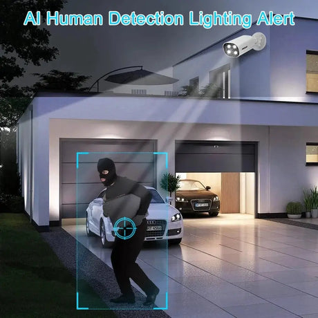 ASECAM 8MP POE IP Camera - 4K Outdoor Surveillance With Human Detection - stepyours.com