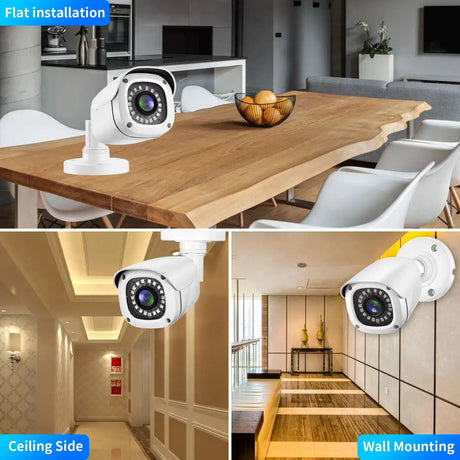 Gadinan 5MP AHD Outdoor Bullet Camera With Wired Coax HD Night Vision - stepyours.com