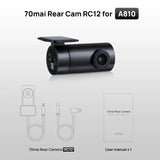 70Mai RC12 Rear Cam Dual Channel Interior Dash Cam With Parking Recording A810 - stepyours.com