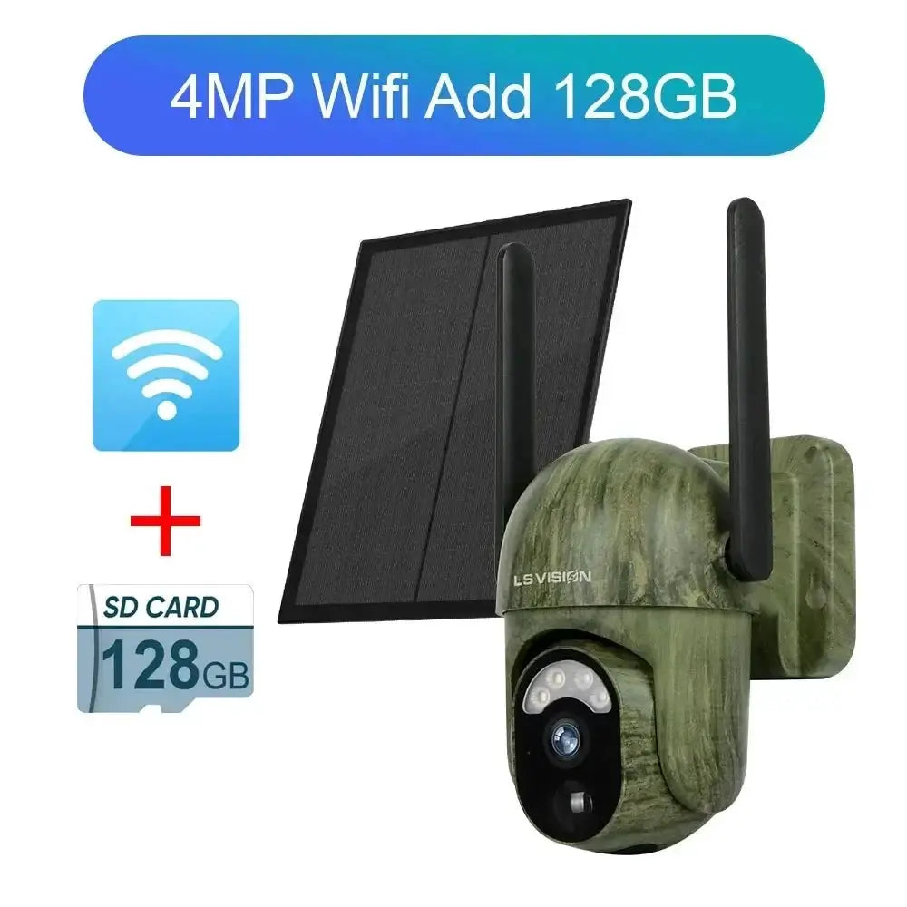 Solar Security Master LS Vision 4MP Wireless Outdoor Camera IP66 Waterproof 4G - stepyours.com