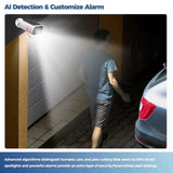 Alevio 2.5K Outdoor Solar Camera Wireless AI Security With Night Vision Hooks - stepyours.com