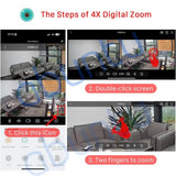 12MP 6K PTZ WiFi Camera with 8X Digital Zoom Outdoor Night Vision CCTV ICSEE - stepyours.com