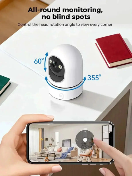 PEGATAH 5MP One - Touch Call Indoor Baby Monitor WiFi Color Night Vision - stepyours.com