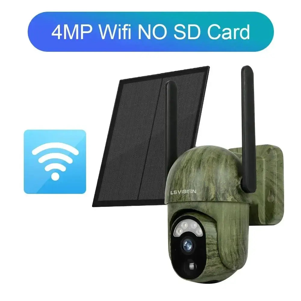 Solar Security Master LS Vision 4MP Wireless Outdoor Camera IP66 Waterproof 4G - stepyours.com