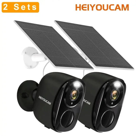 HEIYOUCAM WiFi Outdoor Security Camera 2K Battery AI Color Night Vision Hooks - stepyours.com