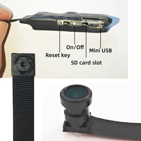 Upgraded version, 4K HD mini WiFi camera, supports remote viewing, motion detection, home nanny style DIY camera by stepyours.com