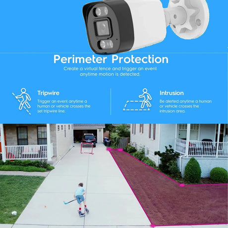 XM 5MP AI IP Camera PoE CCTV Outdoor Security Waterproof NVR System Xmeyepro - stepyours.com