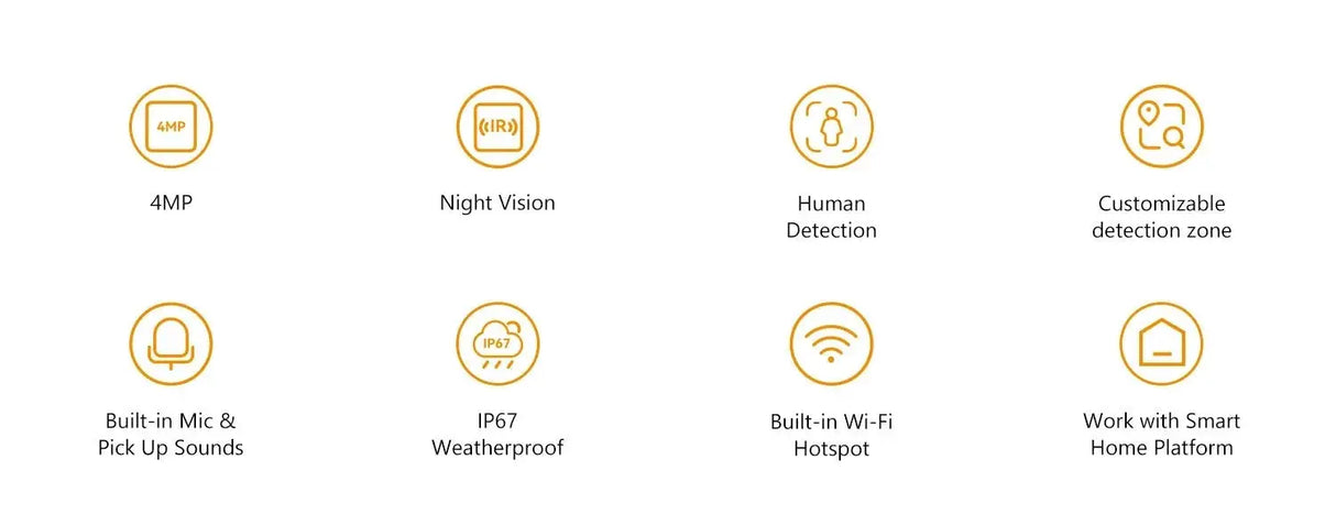 IMOU Ranger 4MP Bullet Lite Indoor Outdoor Security Camera AI Detection - stepyours.com