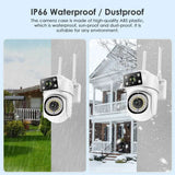 2.4G And 5G PTZ WiFi Camera Dual Lens For Home Security