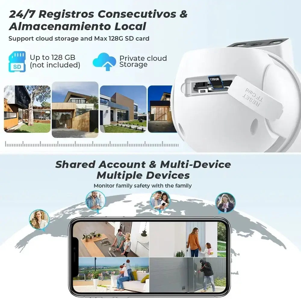 BELIA 4K 8MP WiFi Surveillance Camera With Dual Lens - ESCAPION