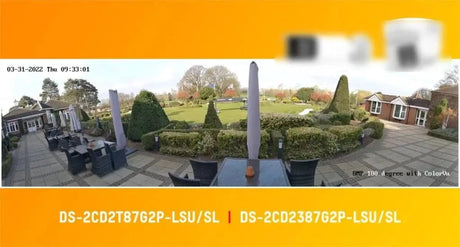 Hikvision 8MP Panoramic ColorVu Turret IP Camera Dual Lens Built In Mic Speaker - stepyours.com