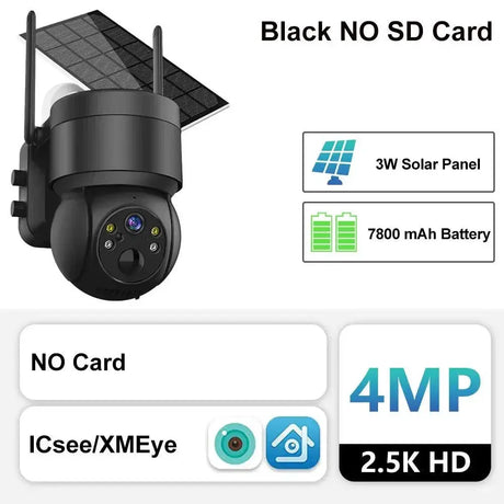 Solar Powered Outdoor Wireless Security Camera System
