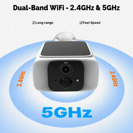 MOES Solar Powered WiFi Security Camera 4MP IP65 Waterproof Alexa Google Home - stepyours.com