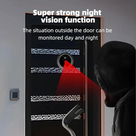 4.3 Inch HD Display Visual Peephole Video Doorbell 145 Degree Angel 1 Megapixel Camera PIR Motion Detection Night Vision Cat Eye by stepyours.com