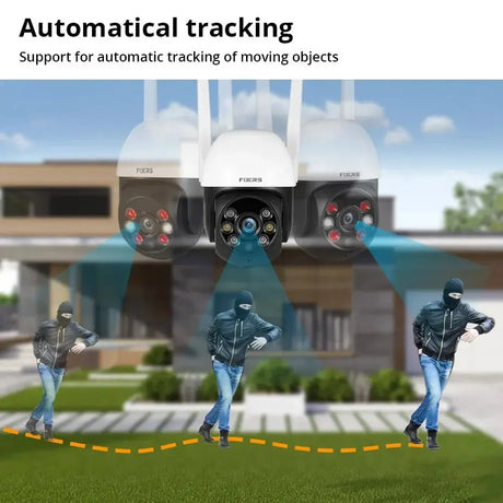 Fuers 8MP 4K Outdoor IP Camera - Auto Tracking And AI Human Detection Tuya Smart - stepyours.com