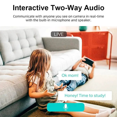 5MP HD WiFi Security Camera With Motion Detection For Baby And Pet Monitor Alexa - stepyours.com