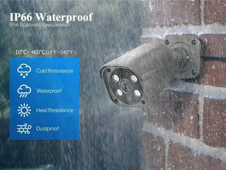 Techage AI PoE 4K Outdoor Security Camera With Two Way Audio For NVR - stepyours.com