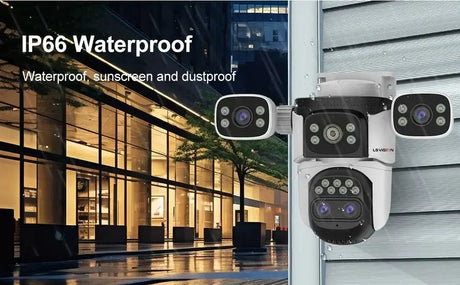 LS VISION 20MP Outdoor WiFi Security Camera With 4 Lenses 10X Zoom Auto Tracking - stepyours.com