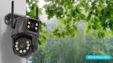 4K 8MP HD WiFi PTZ Camera Outdoor Dual Lens AI Tracking - ESCAPION