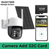 8MP 4K Solar WiFi Outdoor Camera Built In Battery Dual Lens 2K Surveillance - stepyours.com