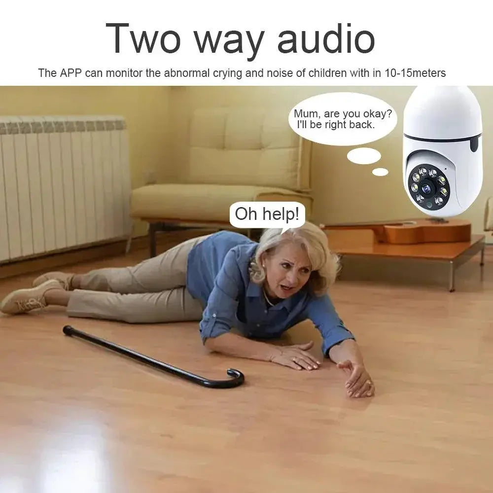 5G Smart Bulb Camera For Home Security With Detection
