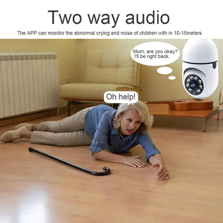 5G Smart Bulb Camera For Home Security With Detection
