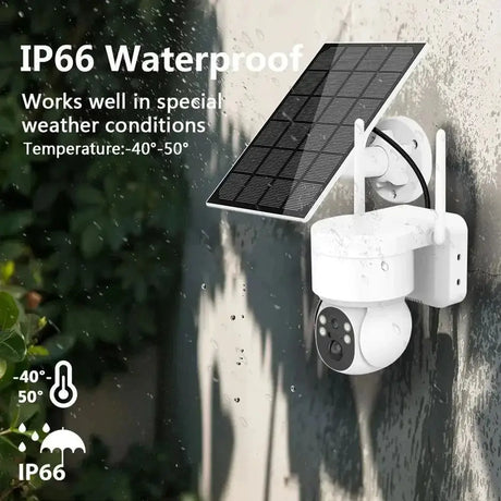 Solar Powered Outdoor Wireless Security Camera System