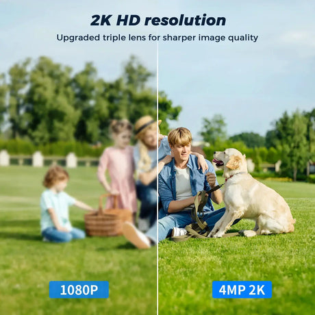 Mini PTZ WiFi Camera 4MP 2K ICsee Surveillance 5X Digital Zoom HD Night Vision - stepyours.com
