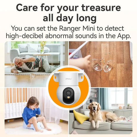 IMOU Ranger Mini 3/5MP IP Camera - 360 Degree Coverage With Smart Detection - stepyours.com
