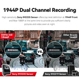 DDPAI Z40 Dash Cam Sony IMX335 1944P HD Video GPS WiFi 360 Rotation - stepyours.com