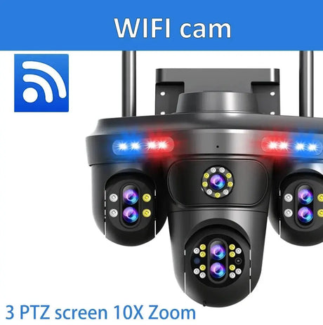 Difang 5MP WiFi IP Camera Outdoor PTZ 10x Zoom Auto Tracking CCTV - stepyours.com